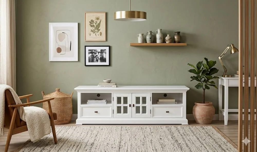 Mueble tv 2 puertas vintage Beri