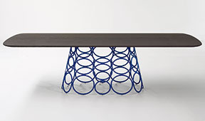 Mesa de comedor roble Hulahoop Bonaldo