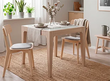 Mesa de cocina extensible nórdica Fukuoka