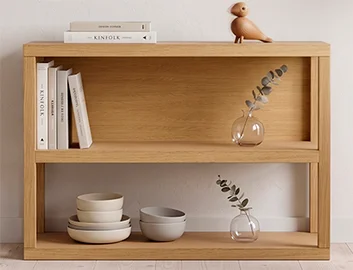 Mueble auxiliar nórdico Sendai con trasera Mueble auxiliar nórdico Sendai con trasera