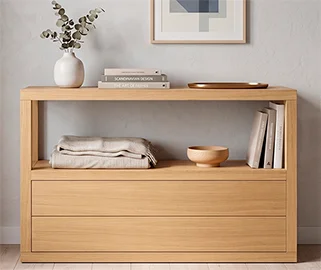 Mueble auxiliar 1 hueco nórdico Sendai Mueble auxiliar 1 hueco nórdico Sendai
