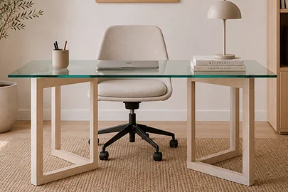 Mesa de escritorio roble nórdica Triangle