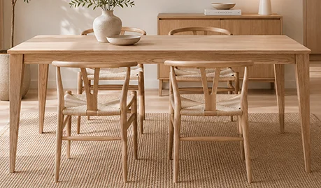 Mesa de comedor fija nórdica Sapporo Mesa de comedor fija nórdica Sapporo