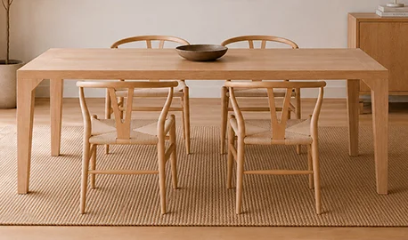 Mesa de comedor fija nórdica Sendai Mesa de comedor fija nórdica Sendai