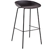 Taburete barra de bar negro Alene