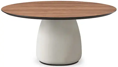 Mesa de comedor redonda madera Botero Cattelan