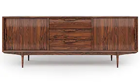 Mueble tv 3 cajones palisandro Danés