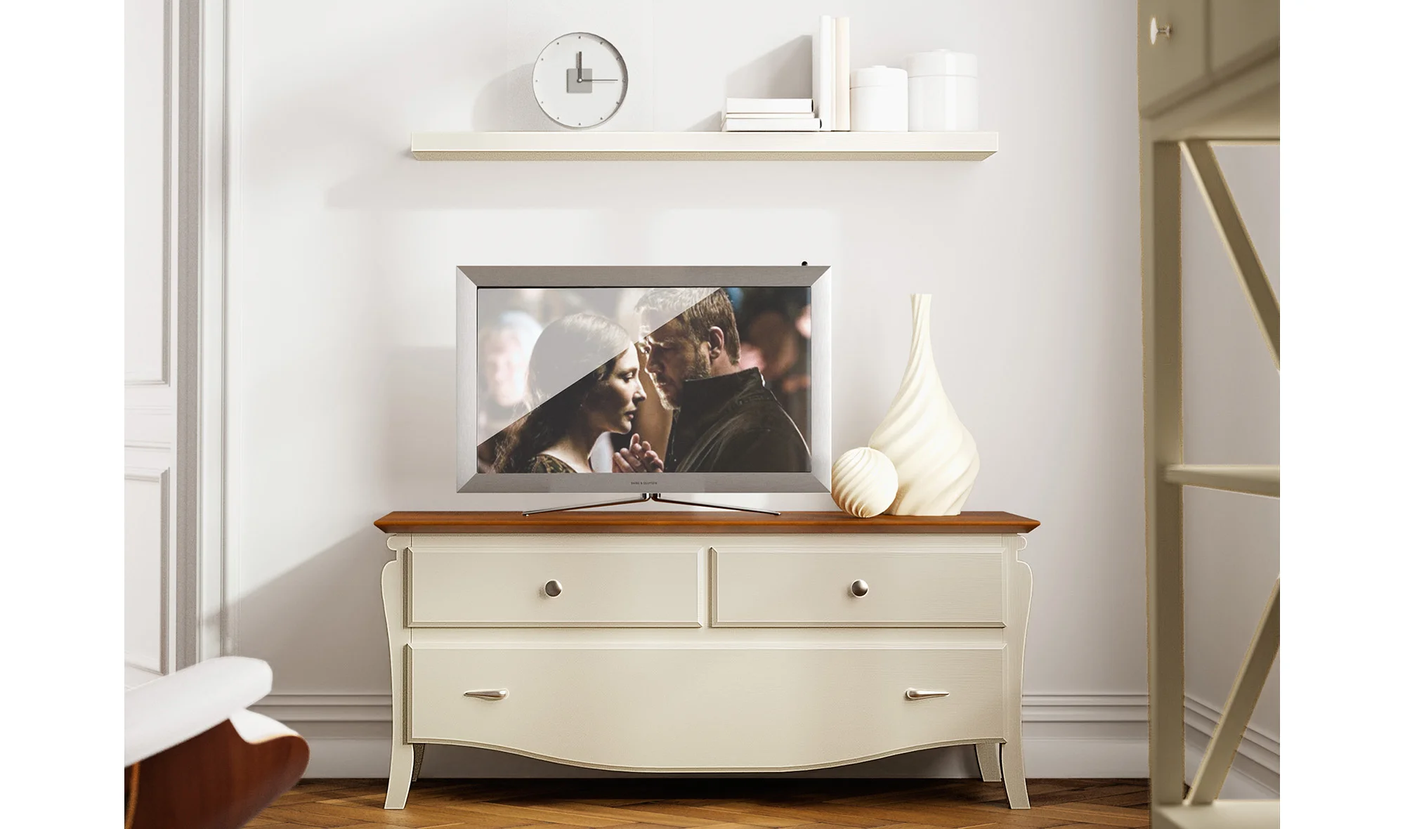 Mueble de Tv colonial Mediterráneo