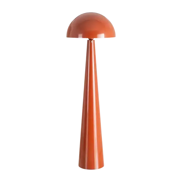 Lámpara de pie de metal teja Mushroom