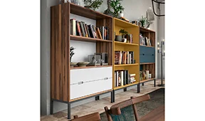 Librería 2 cajones industrial Loft Librería 2 cajones industrial Loft