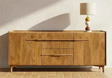 Aparador en madera natural de mango Namur
