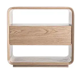 Mesa de noche orgnáica 1 cajón Lira Mesa de noche orgnáica 1 cajón Lira