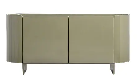 Aparador curvo verde brillo Stage Aparador curvo verde brillo Stage