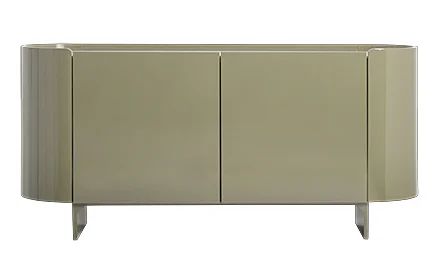 Aparador curvo verde brillo Stage Aparador curvo verde brillo Stage