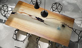 Mesa de comedor madera maciza tali Covasna