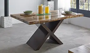 Mesa de comedor tronco nogal