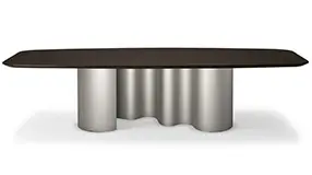 Mesa de comedor bordes biselados Papel by Cattelan Italia