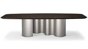 Mesa de comedor bordes biselados Papel by Cattelan Italia