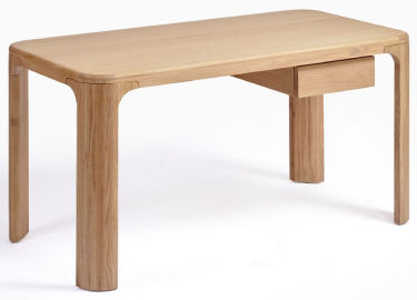 Escritorio de roble natural con cajn 