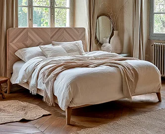 Cama Tribal Betim de madera étnica