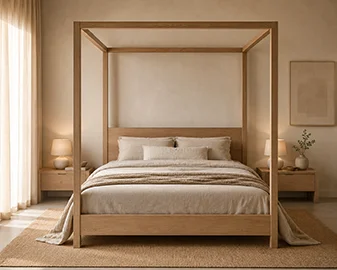 Cama con dosel nórdica Osaka Cama con dosel nórdica Osaka