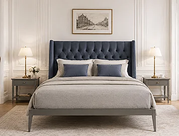 Cama tapizada de diseño Esquire Cama tapizada de diseño Esquire