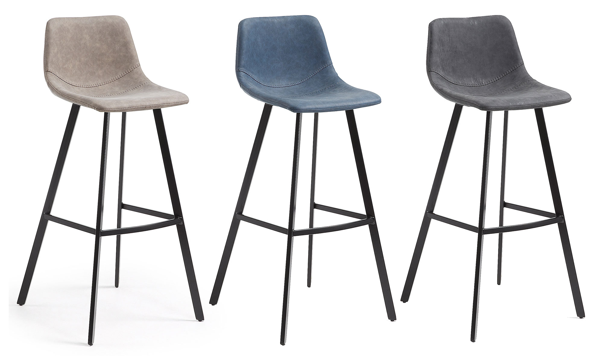 Taburete Vintage Faye negro