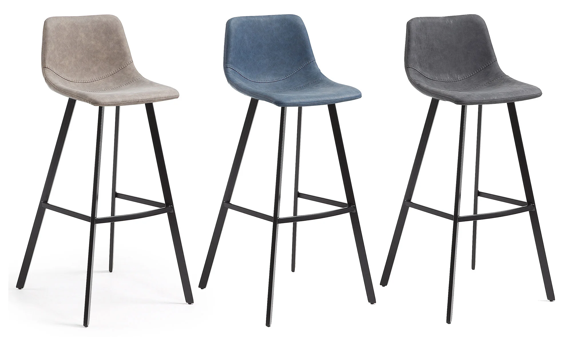 Taburete Vintage Faye negro