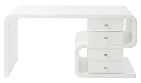 Mesa de escritorio White Club Snake