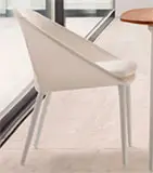 Sillón tapizado blanco de jardín Turqueta