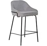 Taburete para barra de cocina gris claro Arny