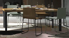 Mesa de comedor rectangular industrial Lorien Mesa de comedor rectangular industrial Lorien