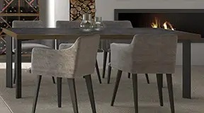Mesa de comedor porcelánico industrial Lorien