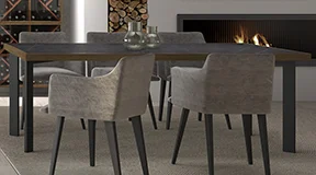 Mesa de comedor efecto porcelánico industrial Lorien Mesa de comedor efecto porcelánico industrial Lorien