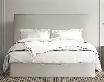 Cabecero tapizado minimalista Lignes