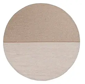 Alfombra redonda de lana bicolor Amaral