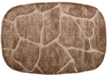 Alfombra oval marrón Turtle