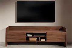 Mesa de televisión 2 puertas nogal Belbo