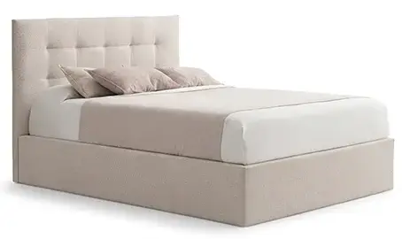 Cama con canapé tapizada Noa