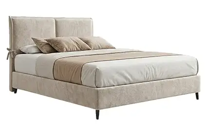 Cama con canapé tapizada Aquiles