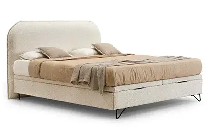 Cama tapizada con canapé Zole