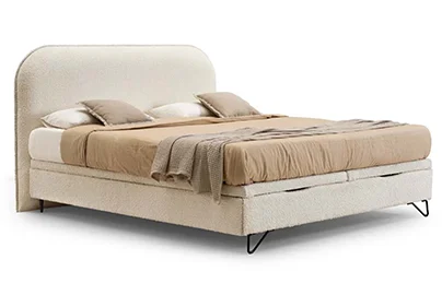 Cama tapizada con canapé Zole Cama tapizada con canapé Zole