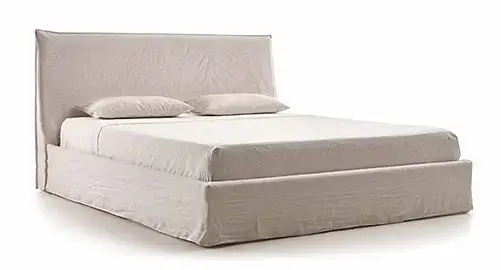 Cama con canapé tapizada Hermes