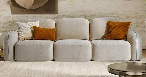 Sofá deslizante curvo Susa