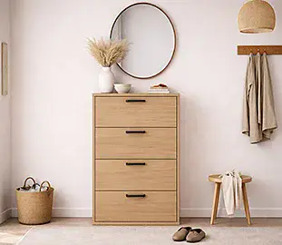 Zapatero 4 puertas nórdico Osaka Zapatero 4 puertas nórdico Osaka