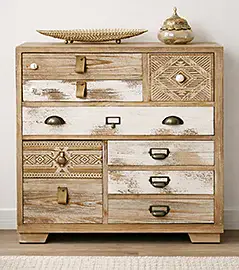 Zapatero rústico 2 cajones Country Form