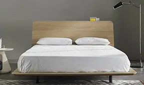 Cabecero simple roble americano para colchï¿½n de 180 Areu