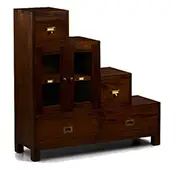 Mueble escalera izquierda 2 puertas 4 cajones