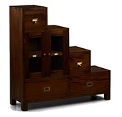 Mueble escalera izquierda 2 puertas 4 cajones