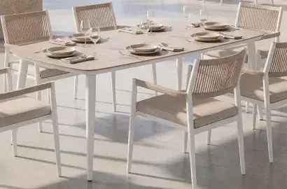 Mesa de comedor de jardin Aluxi